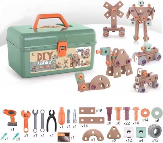 Speelgoed Gereedschapset Kinderen ABS Plastic Bouwset Creatief Motoriek Rollenspel | Restfield